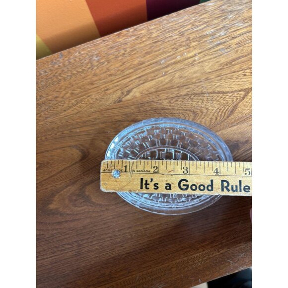 Clear bunny rabbit on a nest BON collectable catch all trinket dish glass - Picture 4 of 7